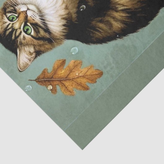 Decoupage Celestial Kitten Tissuepapier (Detail)