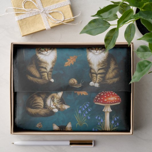 Decoupage Celestial Kitten Tissuepapier (Geschenk)