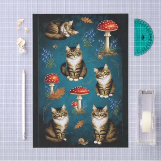 Decoupage Celestial Kitten Tissuepapier (Craft)
