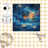 Decoupage Celestial Night Sky Hete Luchtballon Tissuepapier