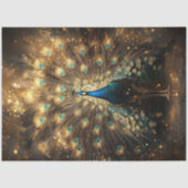 Decoupage Celestial Peacock Regal Elegance Tissuepapier (Voorkant)