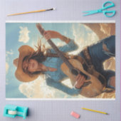 Decoupage  Character Gitarist Debbie Tissuepapier (Craft)