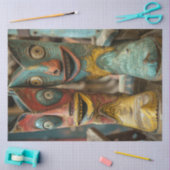 Decoupage  Charmed Cowboy Boots met Gezichten Tissuepapier (Craft)