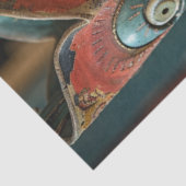 Decoupage  Charmed Cowboy Boots met Gezichten Tissuepapier (Detail)