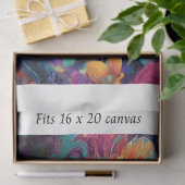 Decoupage Cheshire Cat Fits 16x20 Canvas Tissuepapier (Geschenk)