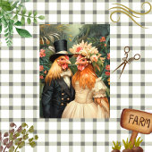 Decoupage Chicks Getrouwd Tropical Paridise Tissuepapier