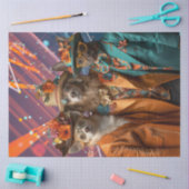 Decoupage Chihuahua, Lab & Pit Kleurrijke Kleding Tissuepapier (Craft)