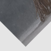 Decoupage Child & Snowman Winter Scene Tissuepapier (Detail)