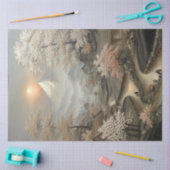 Decoupage Chinese dorp Mount Fuji Tissuepapier (Craft)