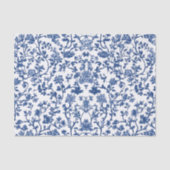 Decoupage Chinoiserie Blue Floral Tissuepapier (Voorkant)