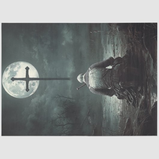 Decoupage Christelijke Warrior Paasfeest Tissuepapier (Voorkant)