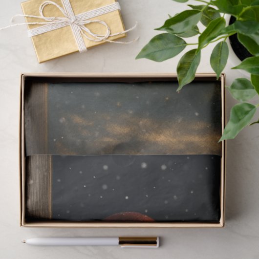 Decoupage Christmas Cow Wall Art  Tissuepapier (Geschenk)