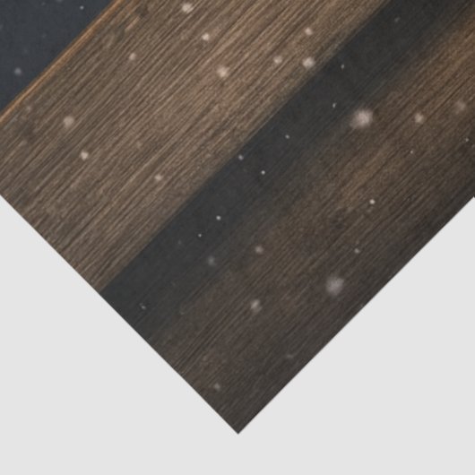 Decoupage Christmas Cow Wall Art  Tissuepapier (Detail)