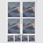 Decoupage Christmas Train Winter Scene Ireland  Tissuepapier (Voorkant)