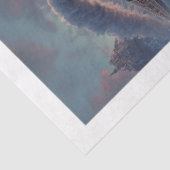 Decoupage Christmas Train Winter Scene Ireland Tissuepapier (Detail)