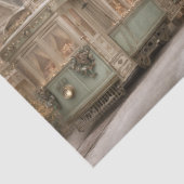 Decoupage Christmas Trolley Green 9 x 11 inches  Tissuepapier (Detail)