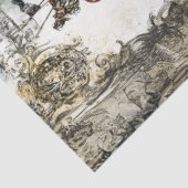 Decoupage  Circus Carrousel Poster Thema Tissuepapier (Detail)