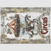 Decoupage  Circus Carrousel Poster Thema Tissuepapier (Voorkant)