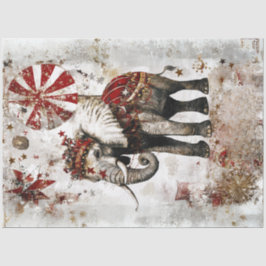 Decoupage Circus Elephant Ordained Feestelijke Ele Tissuepapier