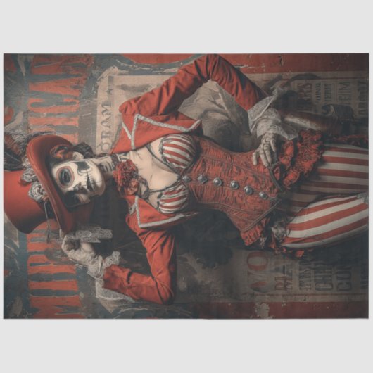 Decoupage  Circus Master Storytelling Tissuepapier (Voorkant)