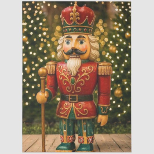 Decoupage Classic Nutcracker Red Green  Tissuepapier (Voorkant)