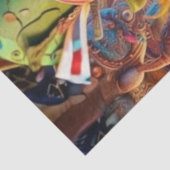 Decoupage Clown & Cat Chaos Enchanted Forest  Tissuepapier (Detail)