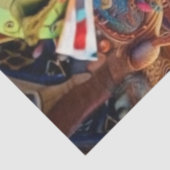 Decoupage Clown & Kat Chaos Betoverd Woud Tissuepapier (Detail)