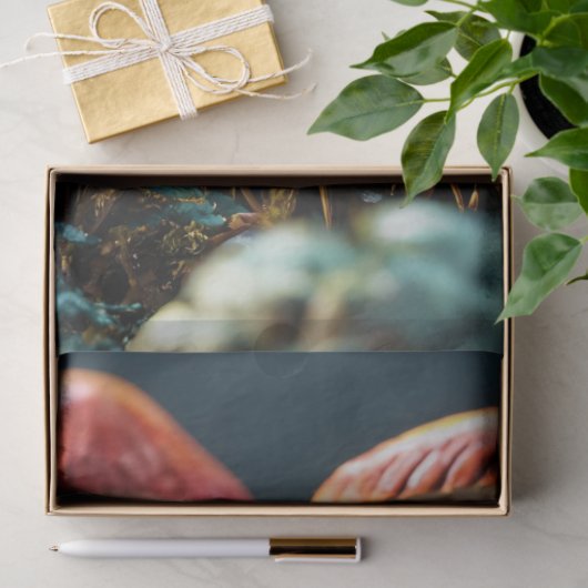 Decoupage Cluster Vibrant Mushrooms Tissuepapier (Geschenk)