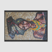 Decoupage Cool Nigeriaans Vrouw Faux Mozaïek 038 Tissuepapier (Voorkant)