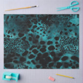 Decoupage Coördinerende Blauwgroen Tiger Skin Prin Tissuepapier (Craft)