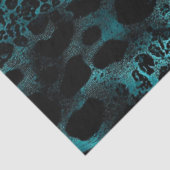 Decoupage Coördinerende Blauwgroen Tiger Skin Prin Tissuepapier (Detail)