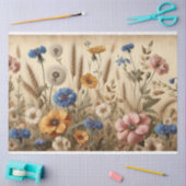 Decoupage Cornflower Paardenbloem Tissue Paper Tissuepapier (Craft)