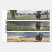 Decoupage Cosmic Bison Wildflower Handsaw Designs  Inpakpapier Vel (Voorkant 2)