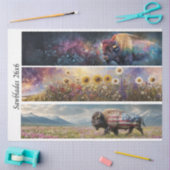 Decoupage Cosmic Bison Wildflower Handsaw Designs  Tissuepapier (Craft)