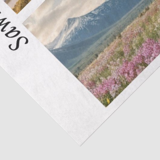 Decoupage Cosmic Bison Wildflower Handsaw Designs  Tissuepapier (Detail)