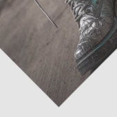 Decoupage Country Girl Turquoise Guitar Strings Tissuepapier (Detail)