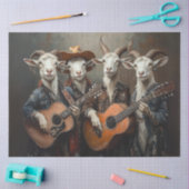 Decoupage Country Music Boerderij Geiten Tissuepapier (Craft)