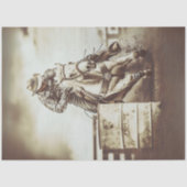 Decoupage Cowboy Barrel Racer Tissuepapier (Voorkant)