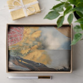 Decoupage Cowboy Country Scene rusten met paard Tissuepapier (Geschenk)