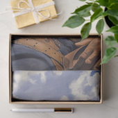 Decoupage Cowboy & Horse Resting Field Zonnige dag Tissuepapier (Geschenk)