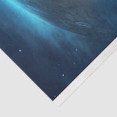 Decoupage Cowboy Mountain Moon in de lucht Tissuepapier (Detail)