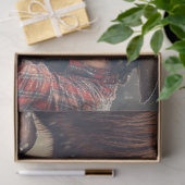 Decoupage Cowboy & Paard op de grond neus naar neu Tissuepapier (Geschenk)