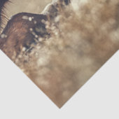 Decoupage Cowboy & Paard op de grond neus naar neu Tissuepapier (Detail)