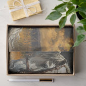 Decoupage Cowboy Paard Slapen Voor Het Storm Tissuepapier (Geschenk)