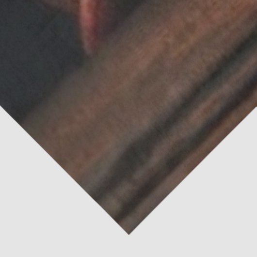 Decoupage Cowboy Santa Peeking Naughty Nice  Tissuepapier (Detail)