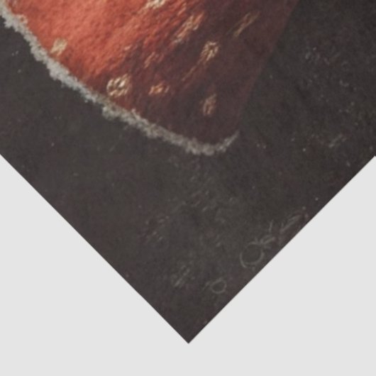 Decoupage Cowboy Santa & Rudolph Peeking  Tissuepapier (Detail)