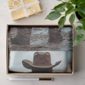 Decoupage Cowboy Westerne Sheriff Revolver Tissuepapier (Geschenk)