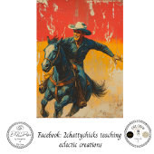 Decoupage Cowboy Westerse Oude Poster Tissuepapier