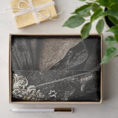 Decoupage cowboy Zwart Pet Zilveren Accenten Tissuepapier (Geschenk)