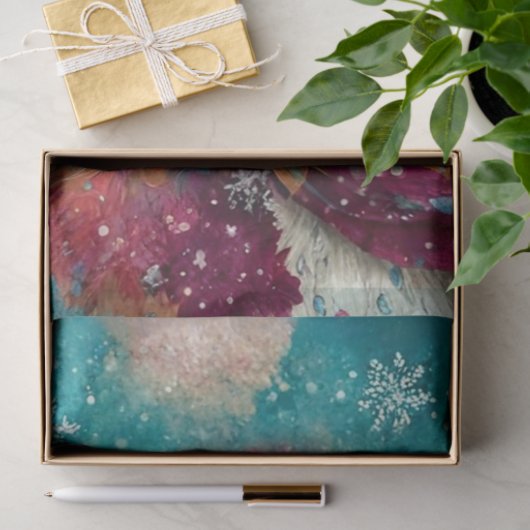 Decoupage Cowgirl Highland Glasses Candy Cane Tissuepapier (Geschenk)